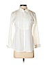 Banana Republic White Long Sleeve Button-Down Shirt Size 4 (petite) - photo 1