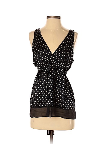 BCBGMAXAZRIA Sleeveless Silk Top (view 1)
