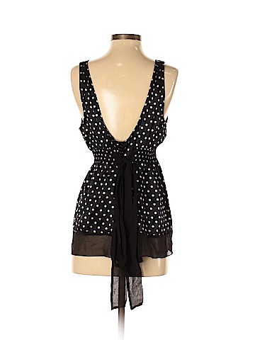 BCBGMAXAZRIA Sleeveless Silk Top (view 2)