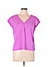 Express Purple Short Sleeve Blouse Size L - photo 1