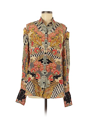 Alexander McQueen Long Sleeve Silk Top (view 1)