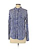 Splendid 100% Rayon Blue Long Sleeve Button-Down Shirt Size L - photo 1