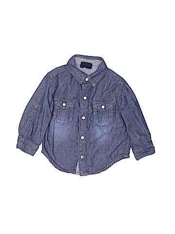 Genuine Kids from Oshkosh Long Sleeve Button-Down Shirt (view 1)