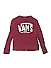 Vans 100% Cotton Burgundy Long Sleeve T-Shirt Size M (kids) - photo 1