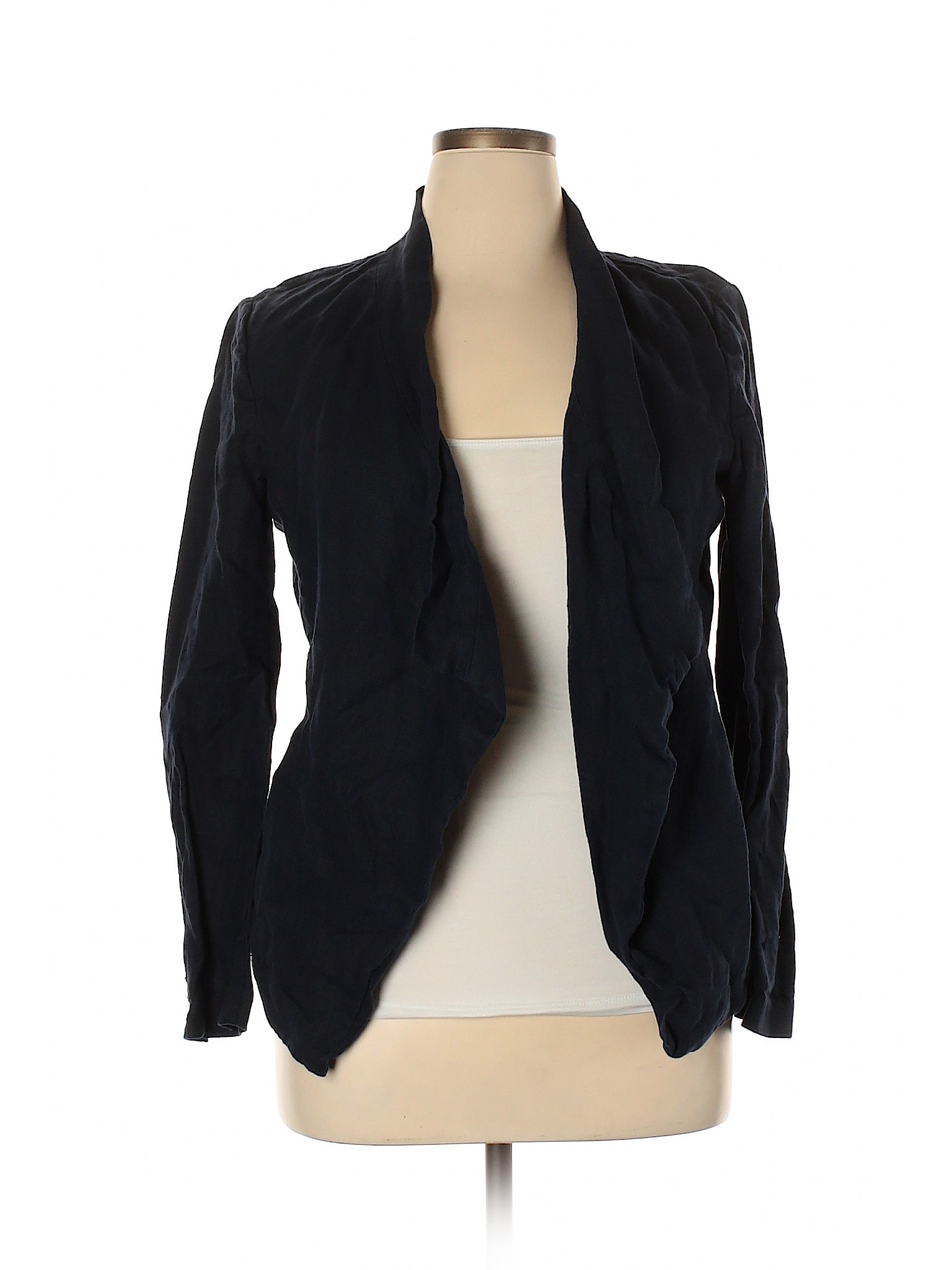 MICHAEL Michael Kors 100% Linen Solid Blue Blazer Size 14 - 80% off ...