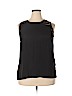 Lane Bryant 100% Polyester Black Sleeveless Blouse Size 16 - photo 1