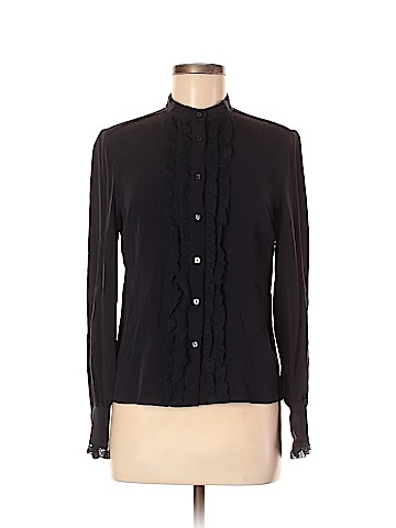 Max Mara Long Sleeve Silk Top (view 1)