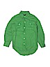 Gap Kids 100% Cotton Green Long Sleeve Button-Down Shirt Size 6 - 7 - photo 1