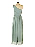 H&M 100% Polyester Green Cocktail Dress Size 12 - photo 2