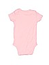 Carter's 100% Cotton Print Pink Short Sleeve Onesie 0-3 MO / 3 MO - photo 2