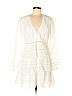Aqua 100% Cotton White Casual Dress Size M - photo 1