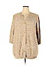 Woman Within 100% Cotton Tan Cardigan Size 1X - photo 1