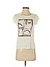 Ann Taylor LOFT 100% Linen Ivory Short Sleeve Top Size S - photo 1