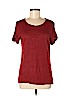 Athleta 100% Linen Burgundy Active T-Shirt Size S - photo 1