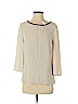 Express 100% Polyester Tan 3/4 Sleeve Top Size S (petite) - photo 1