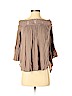 Jella C. 100% Rayon Tan 3/4 Sleeve Blouse Size S - photo 1