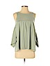 Zara 100% Cotton Green Short Sleeve Top Size S - photo 1