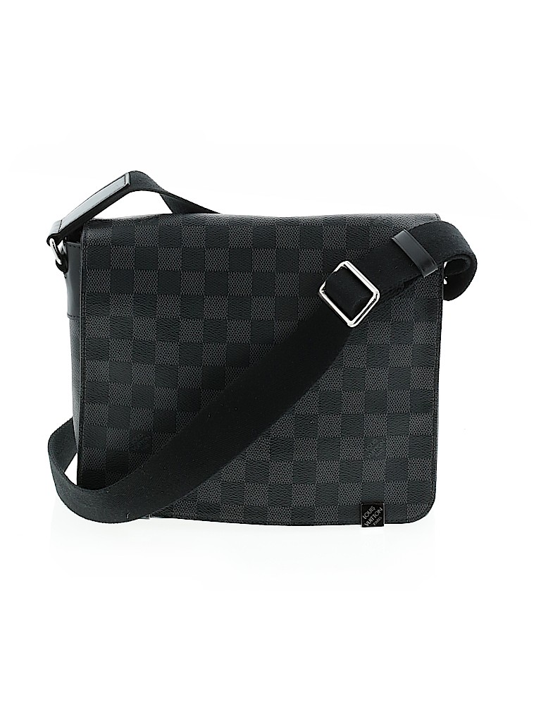 Louis Vuitton 100% Canvas Checkered-gingham Black Crossbody Bag One Size - 45% off | thredUP