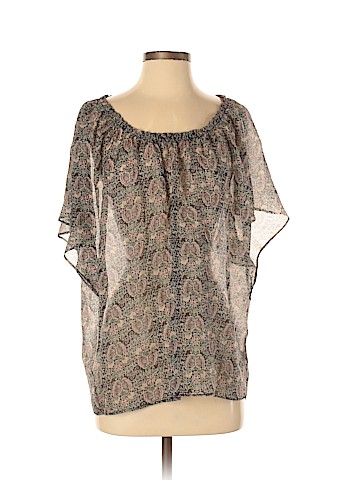 Ella Moss Short Sleeve Silk Top (view 1)