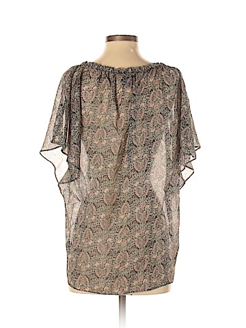 Ella Moss Short Sleeve Silk Top (view 2)