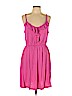 Ann Taylor LOFT Pink Casual Dress Size L (petite) - photo 1