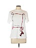 Oscar De La Renta White Short Sleeve T-Shirt Size L - photo 1