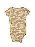 Carter's 100% Cotton Camo Green Short Sleeve Onesie 3-6 MO / 6 MO - photo 1