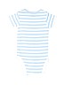 Gerber 100% Cotton Stripes Blue Short Sleeve Onesie Size 3-6 mo - photo 2