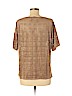 W by Worth 100% Polyester Tan Short Sleeve Blouse Size P (petite) - photo 2