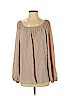 Theory 100% Rayon Tan Long Sleeve Blouse Size S - photo 1