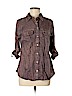 Soft Surroundings 100% Lyocell Brown Long Sleeve Button-Down Shirt Size M (petite) - photo 1