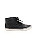 Vans 100% Leather Solid Black Sneakers Size 8 1/2 - photo 1