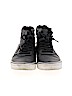 Vans 100% Leather Solid Black Sneakers Size 8 1/2 - photo 2