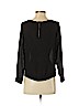 Ann Taylor LOFT 100% Polyester Black Long Sleeve Blouse Size XS (petite) - photo 2