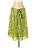 an original MILLY of New York 100% Silk Green Silk Skirt Size 6 - photo 1