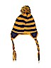 Unbranded Stripes Yellow Winter Hat One size - photo 1