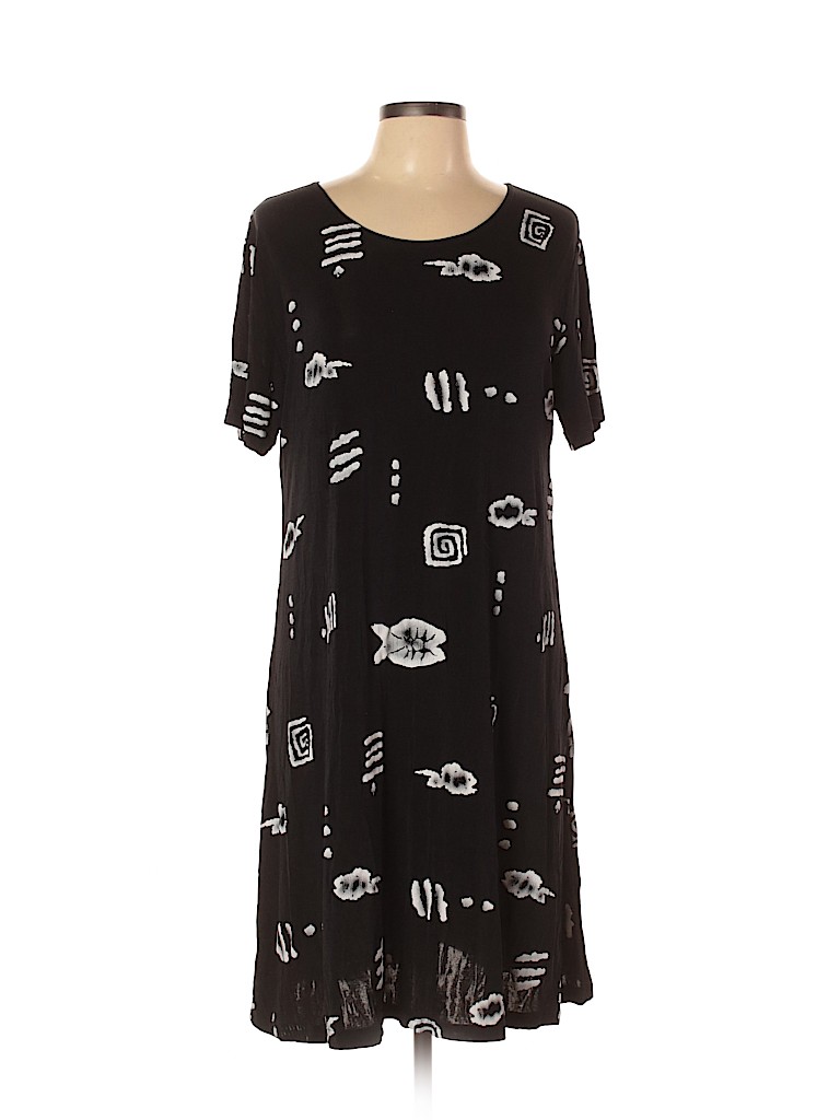 Jostar Floral Black Casual Dress Size XL - 60% off | thredUP
