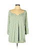 Old Navy 100% Rayon Green 3/4 Sleeve Top Size XL - photo 1