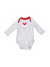 Baby Gap 100% Cotton Graphic Gray Long Sleeve Onesie Size 3-6 mo - photo 1