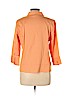 Coldwater Creek 100% Cotton Orange 3/4 Sleeve Button-Down Shirt Size L (petite) - photo 2