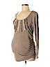 Motherhood Tan Long Sleeve Top Size M - photo 1