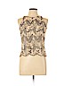 Neiman Marcus Tan Sleeveless Blouse Size L - photo 1