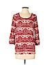 Lucky Brand 100% Cotton Red 3/4 Sleeve Top Size S - photo 1