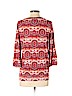 Lucky Brand 100% Cotton Red 3/4 Sleeve Top Size S - photo 2