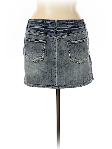 Wall Flower Denim Skirt (view 2)