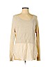 Jamison Tan Silk Pullover Sweater Size L - photo 1