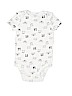 Carter's 100% Cotton Print White Short Sleeve Onesie 12-18 MO / 18 MO - photo 1