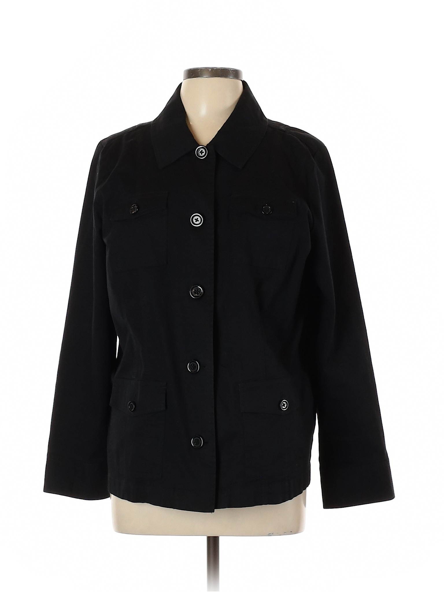 Croft & Barrow Women Black Jacket L | eBay