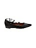 Halogen 100% Leather Black Flats Size 7 - photo 1