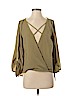 FIGL Green 3/4 Sleeve Blouse Size S - photo 1